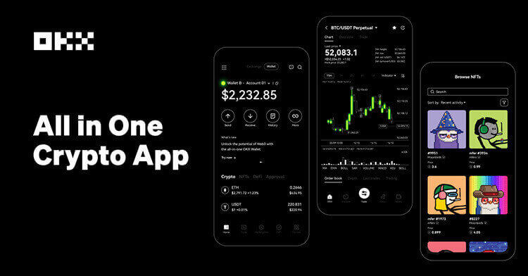 OKX exchange website preview